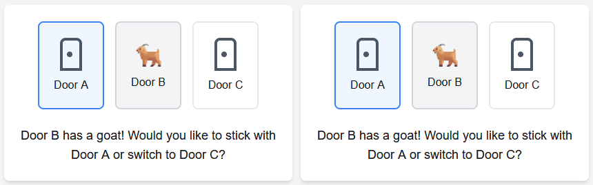 Two Monty Hall Problems